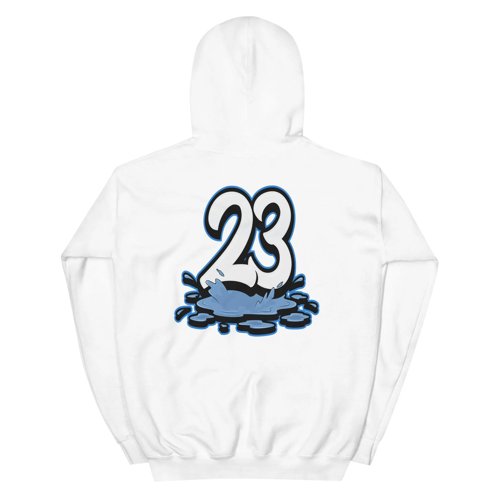 1 High White University Blue Black Hoodie 23 Melting