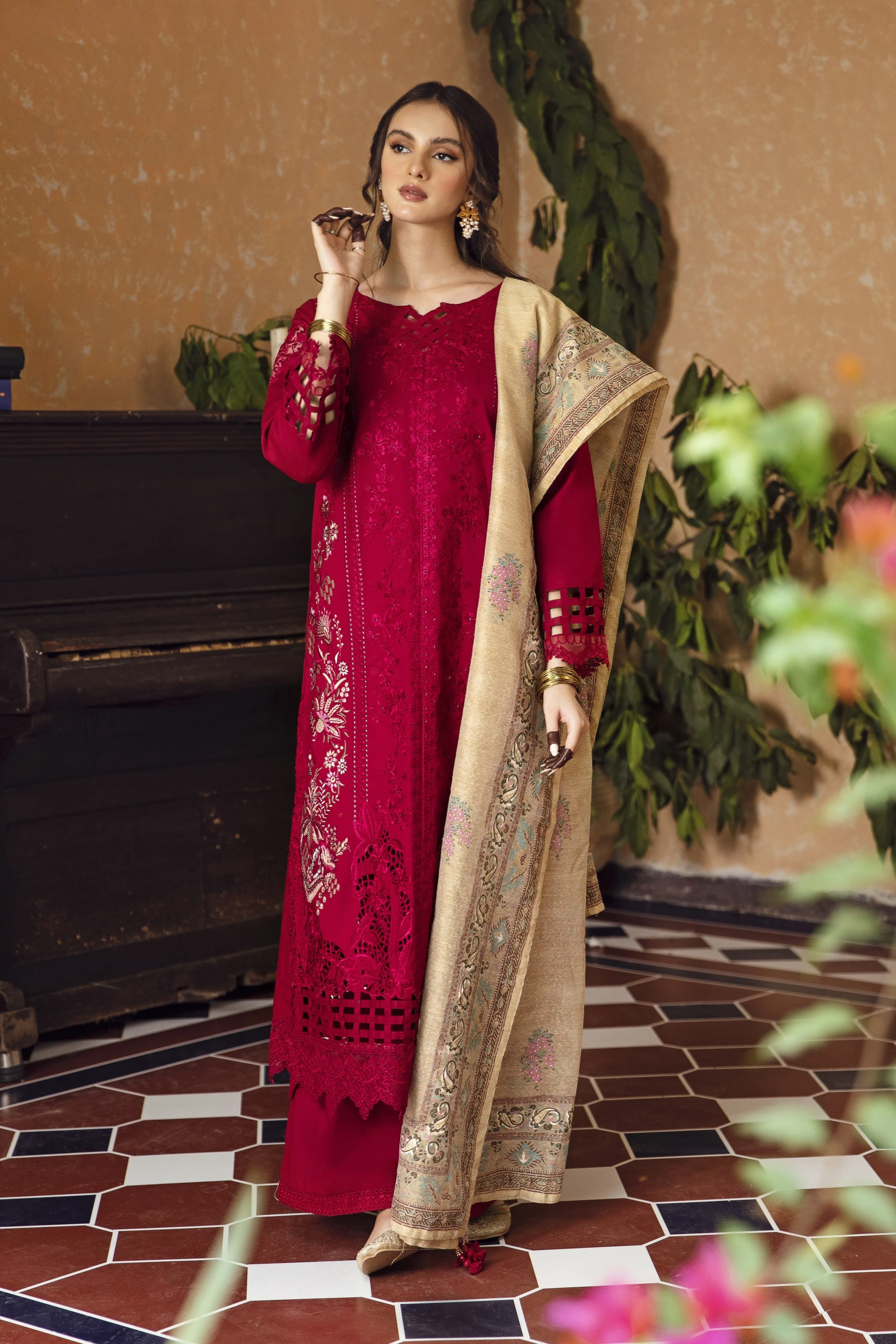 Aabyaan Meena Kumari Chikankari Lawn Eid Collection II – SHAHEEN (AB-05)