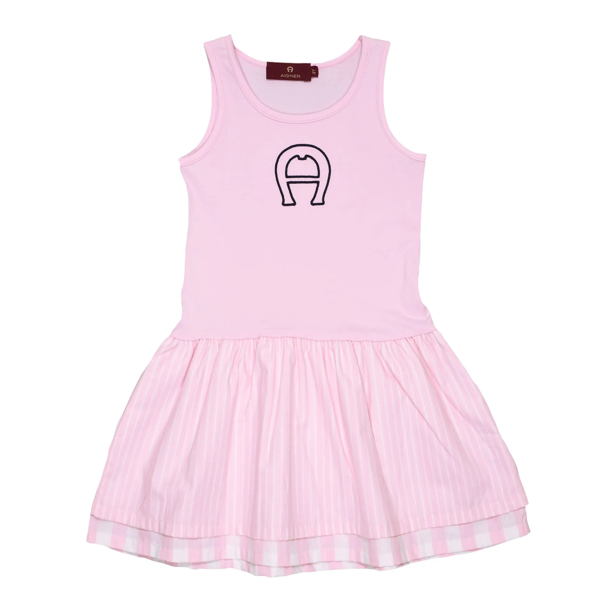 Aigner Kids White & Pink Set Dress