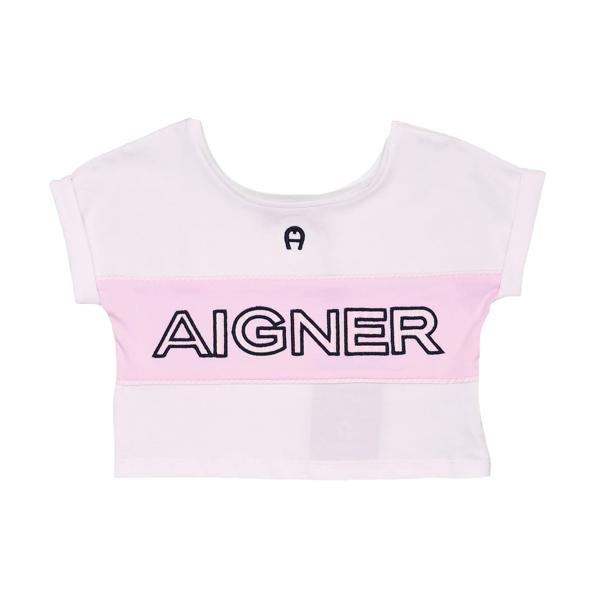 Aigner Kids White & Pink Set Dress