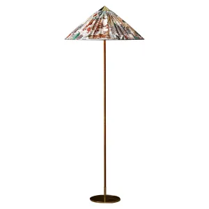 B-Stock GUBI 9602 Floor Lamp with Pierre Frey Shade - Limited Edition