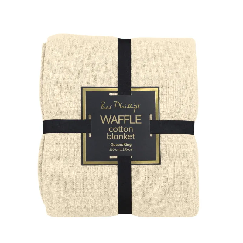 Bas Phillips Cotton Waffle Blanket