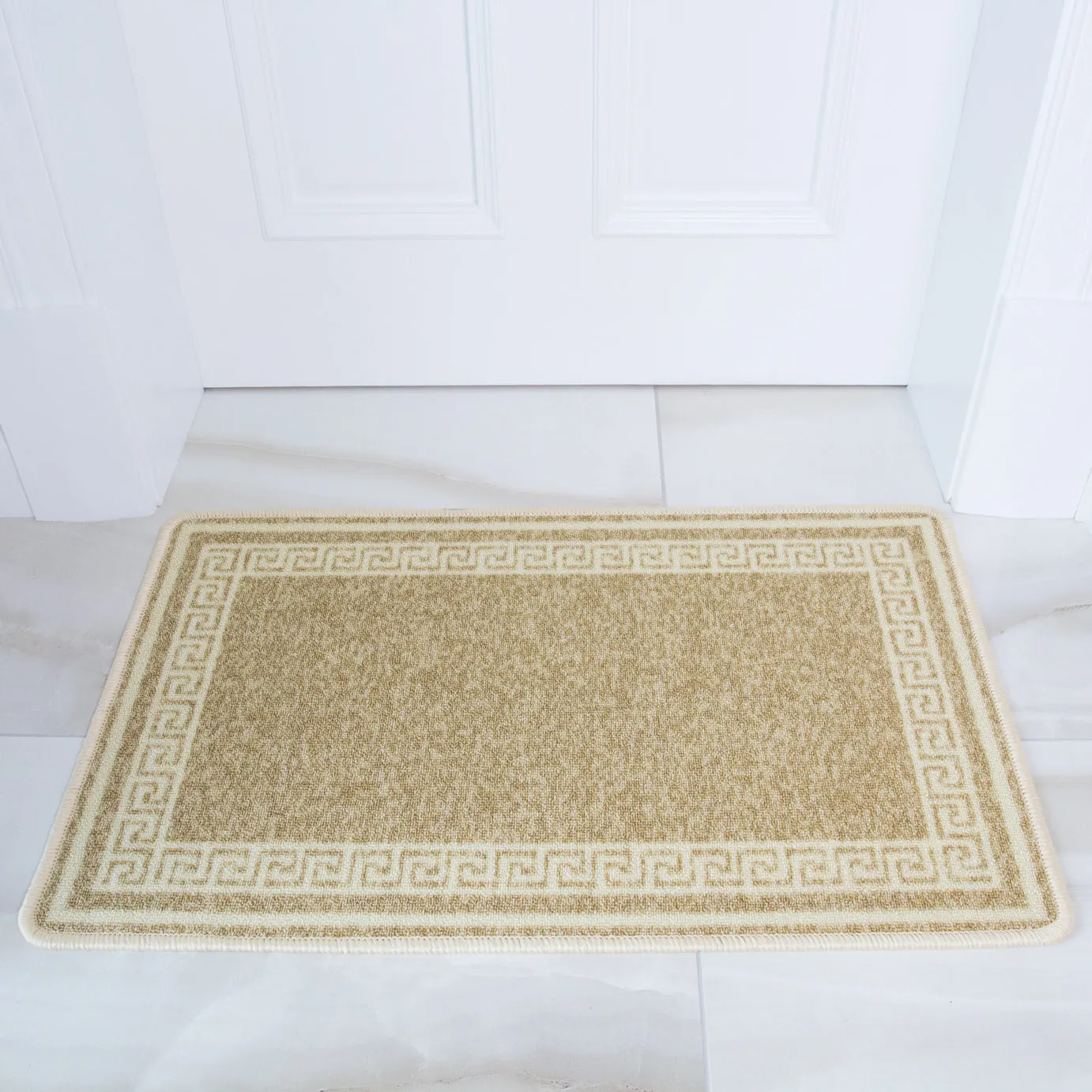 Beige Key Hardwearing Rug