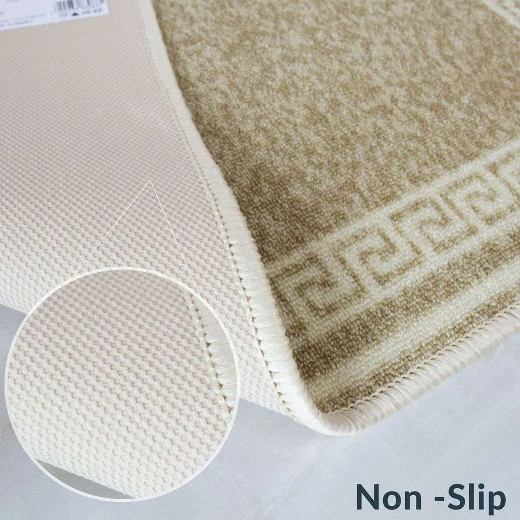 Beige Key Hardwearing Rug