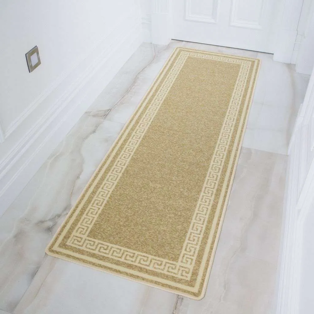 Beige Key Hardwearing Rug