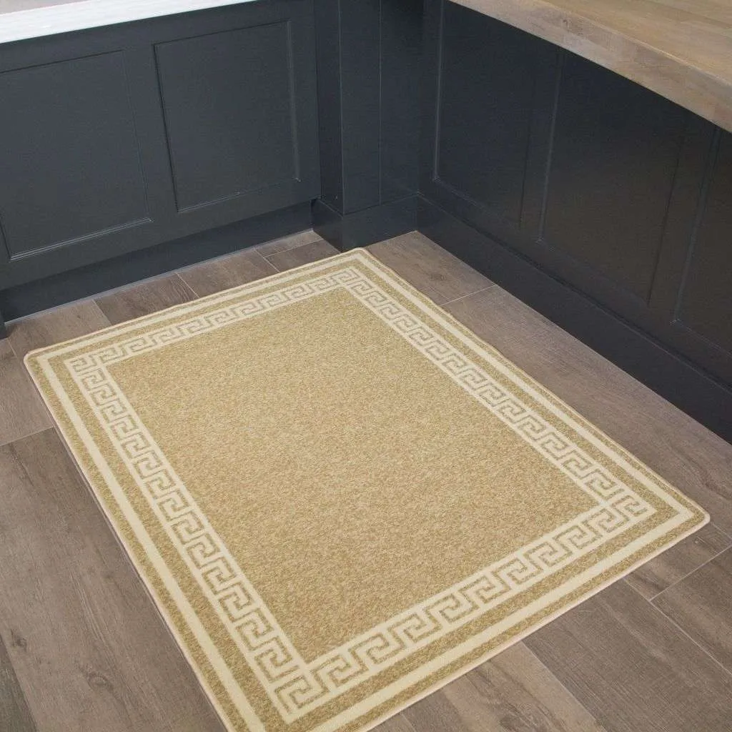 Beige Key Hardwearing Rug