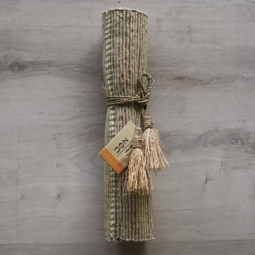 Beige Stripes Vetiver Runner