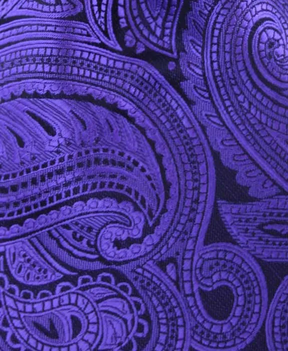 Bright Purple Paisley Tie