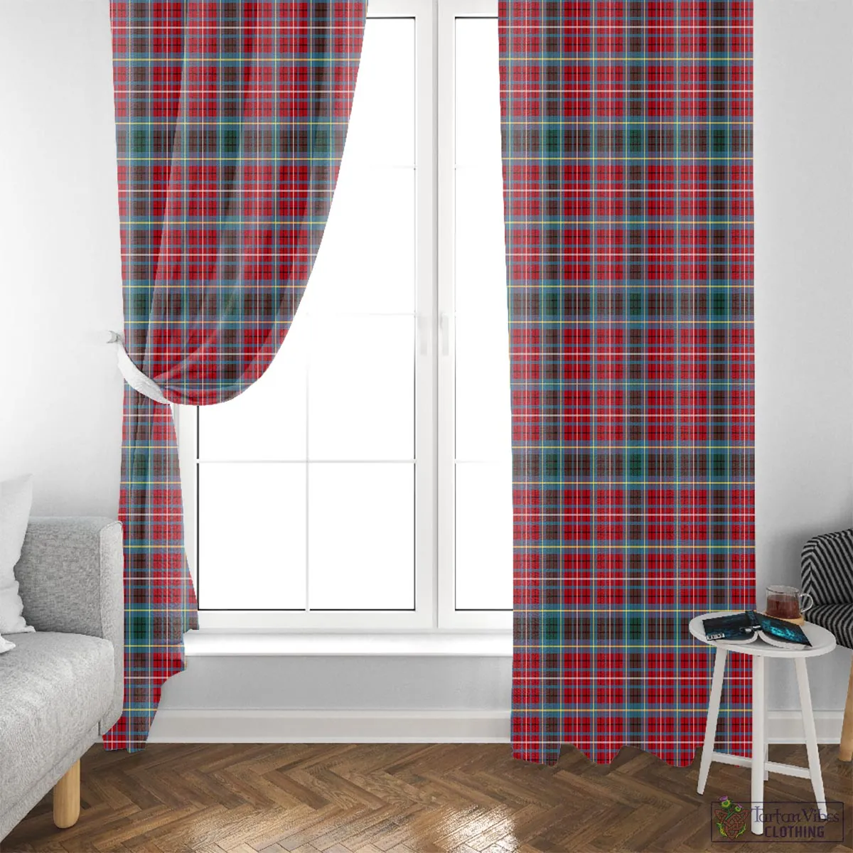 British Columbia Province Canada Tartan Window Curtain