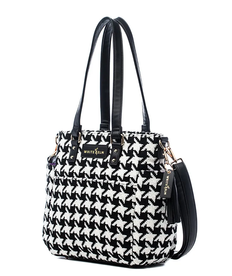 Carina Tote Bag - Houndstooth