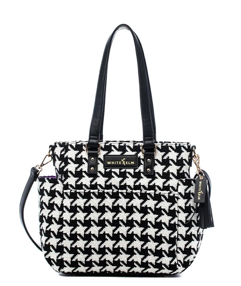 Carina Tote Bag - Houndstooth