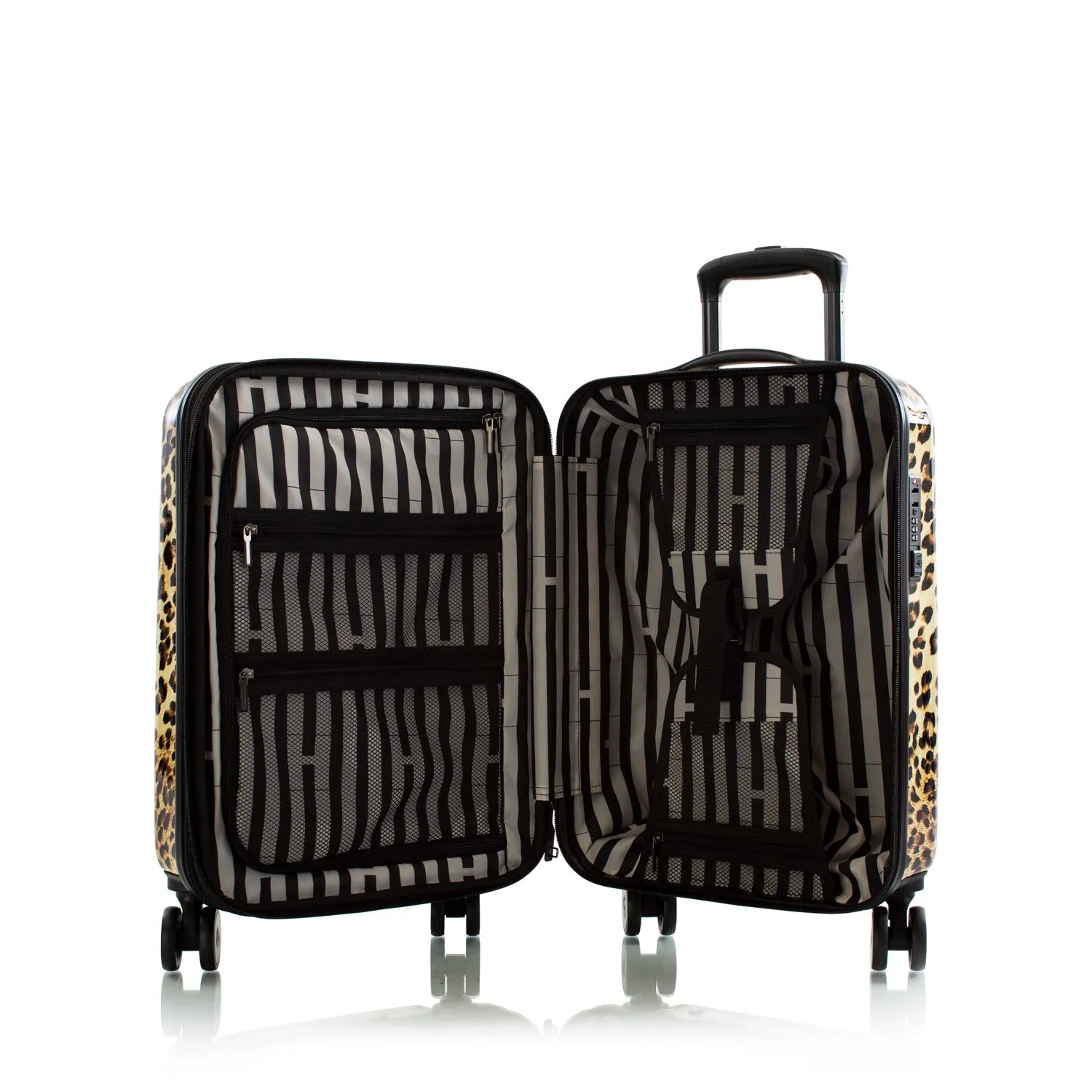 CYBER MONDAY DOOR CRASHER 2024 - Brown Leopard Fashion Spinner™ 2 Piece Luggage Set (21"/30")