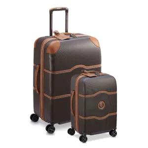 Delsey Chatelet Air 2.0 Carry On & Large Duo Hardsided Luggage - Chocolate