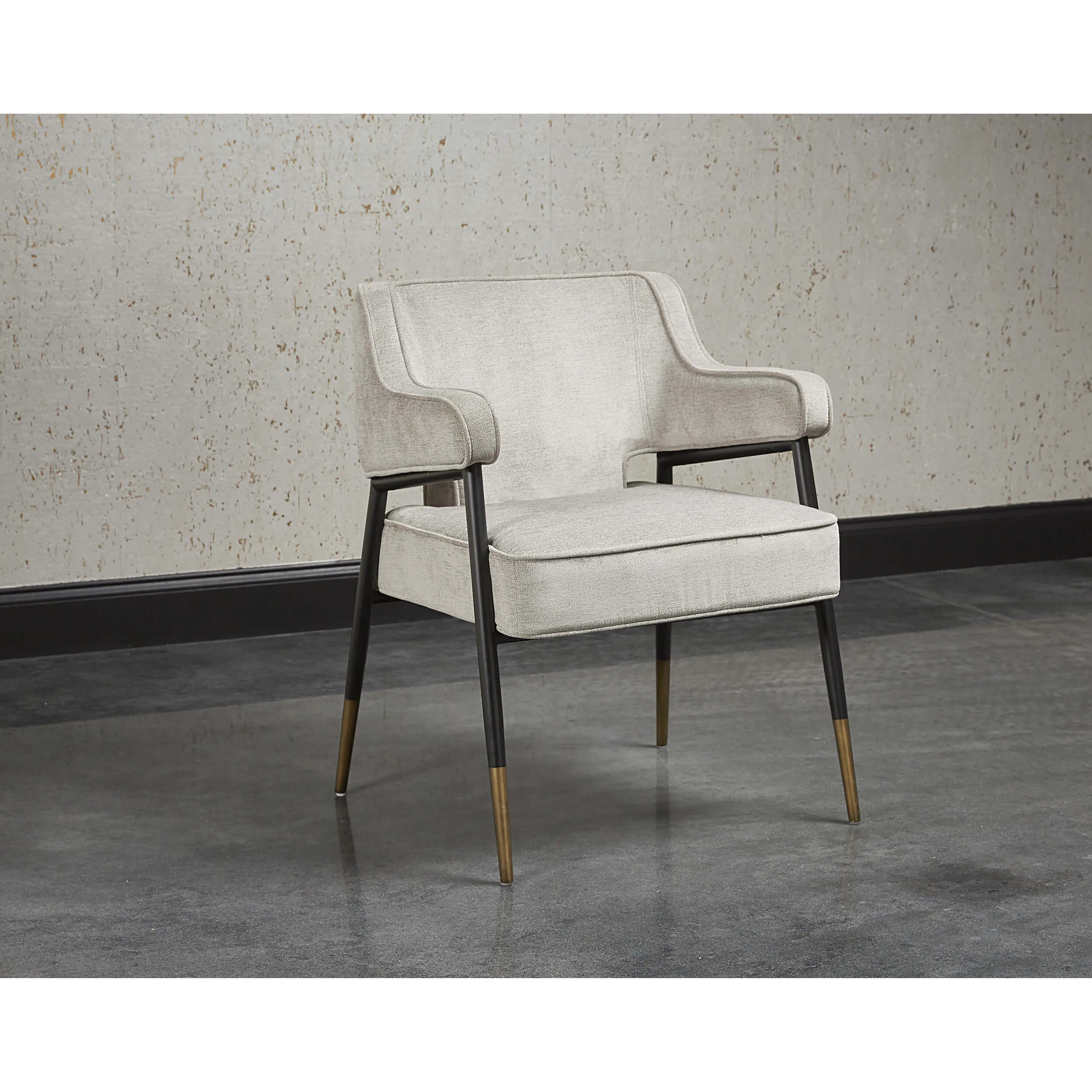 Derome Dining Arm Chair, Polo Club Stone