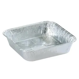 Disposable Aluminum 8" Square shallow Cake Baking Pan