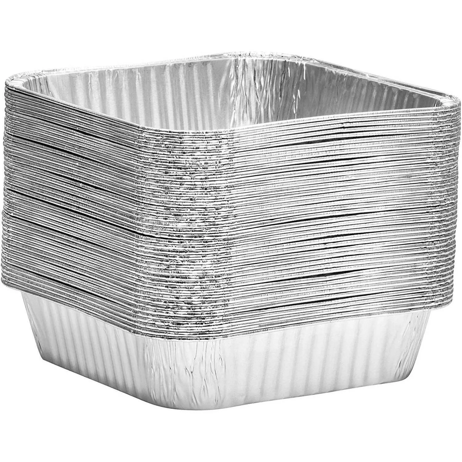 Disposable Aluminum 8" Square shallow Cake Baking Pan