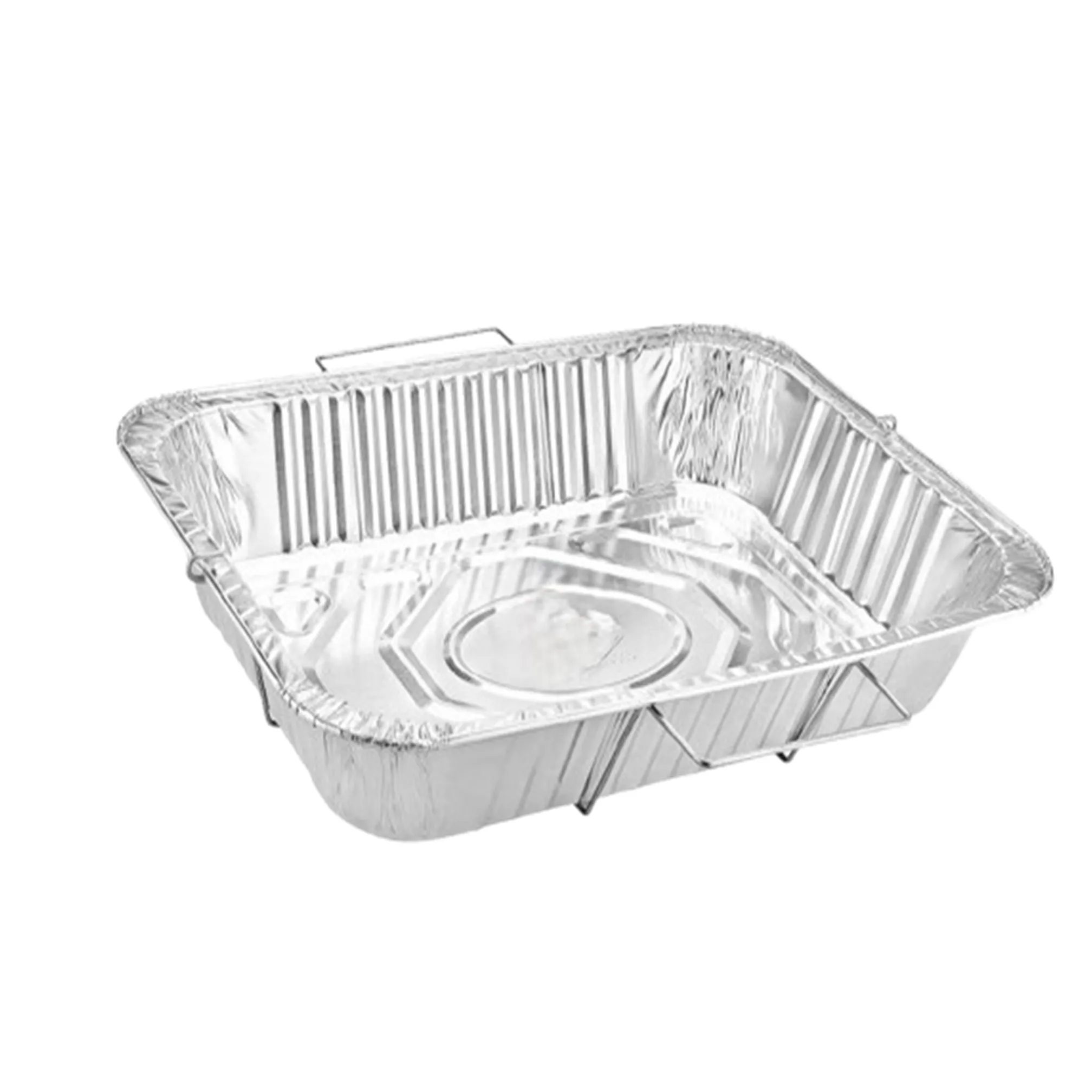 Disposable Aluminum 9X13 inches Half Size Pans with  Handle Rack