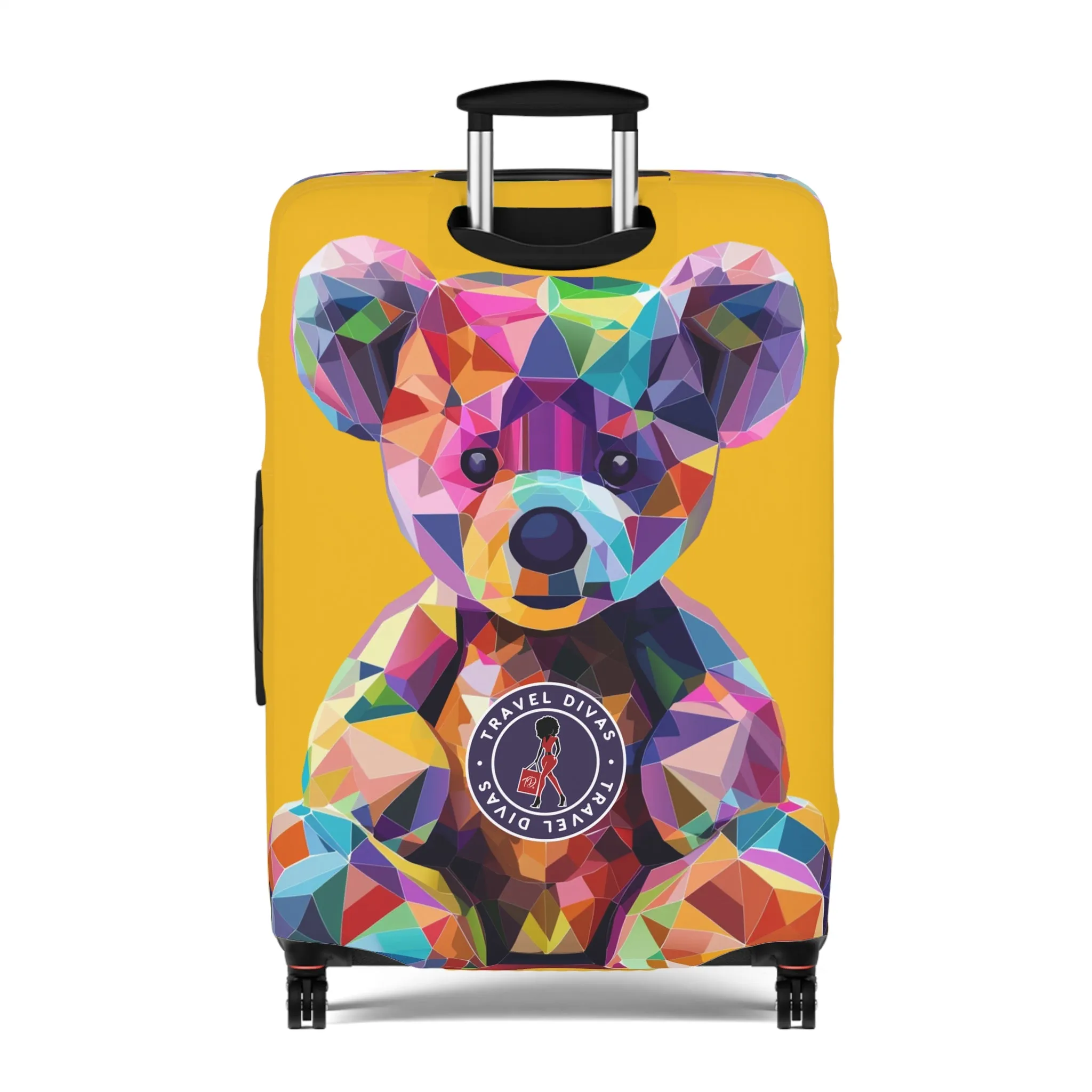 Diva Bear Yellow Luggage Cover