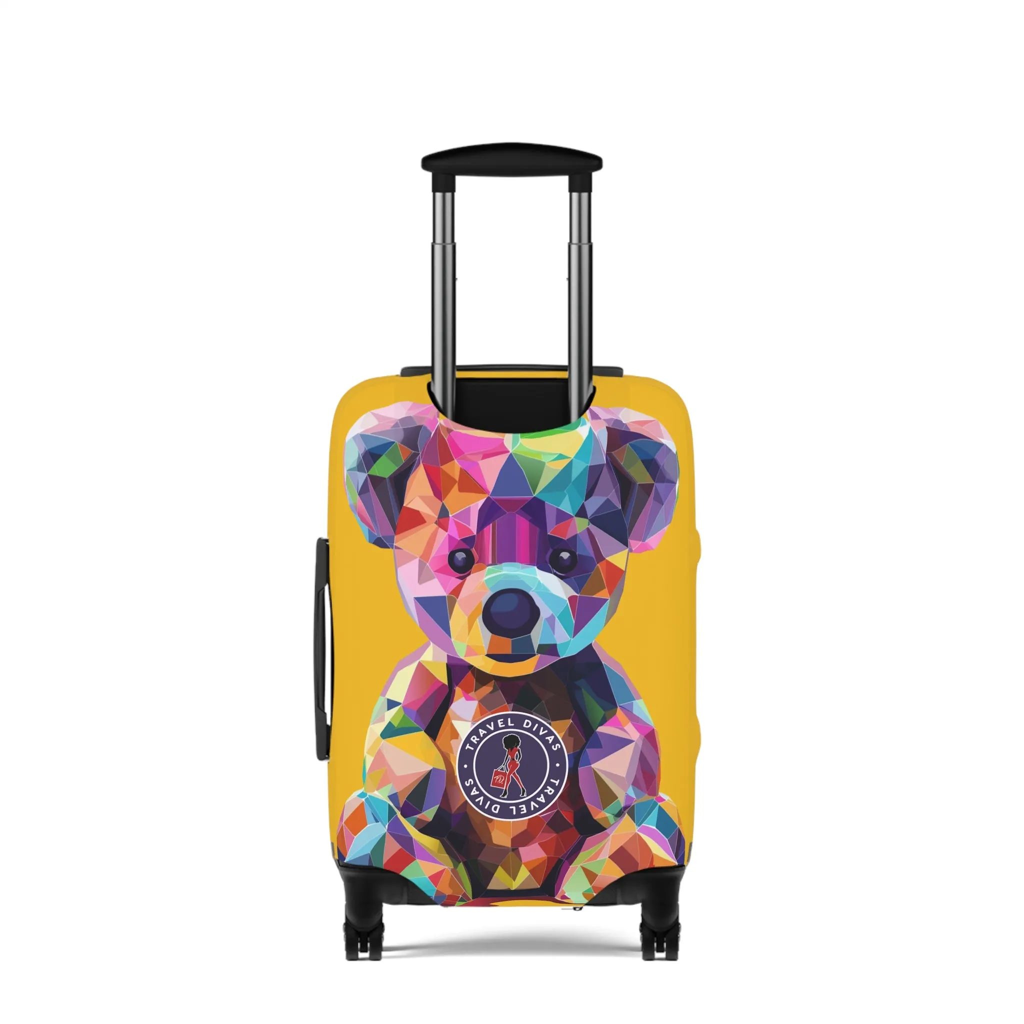 Diva Bear Yellow Luggage Cover