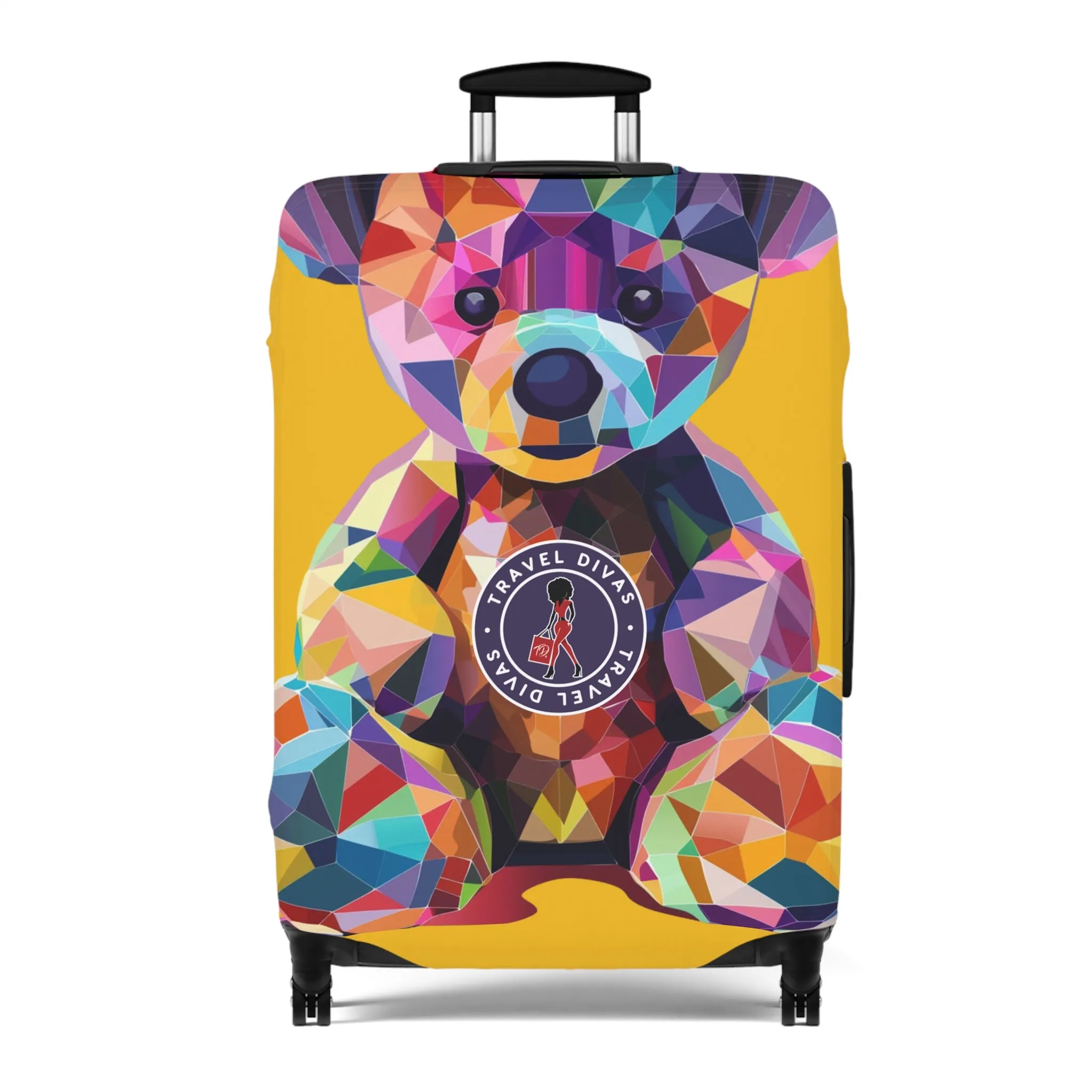 Diva Bear Yellow Luggage Cover