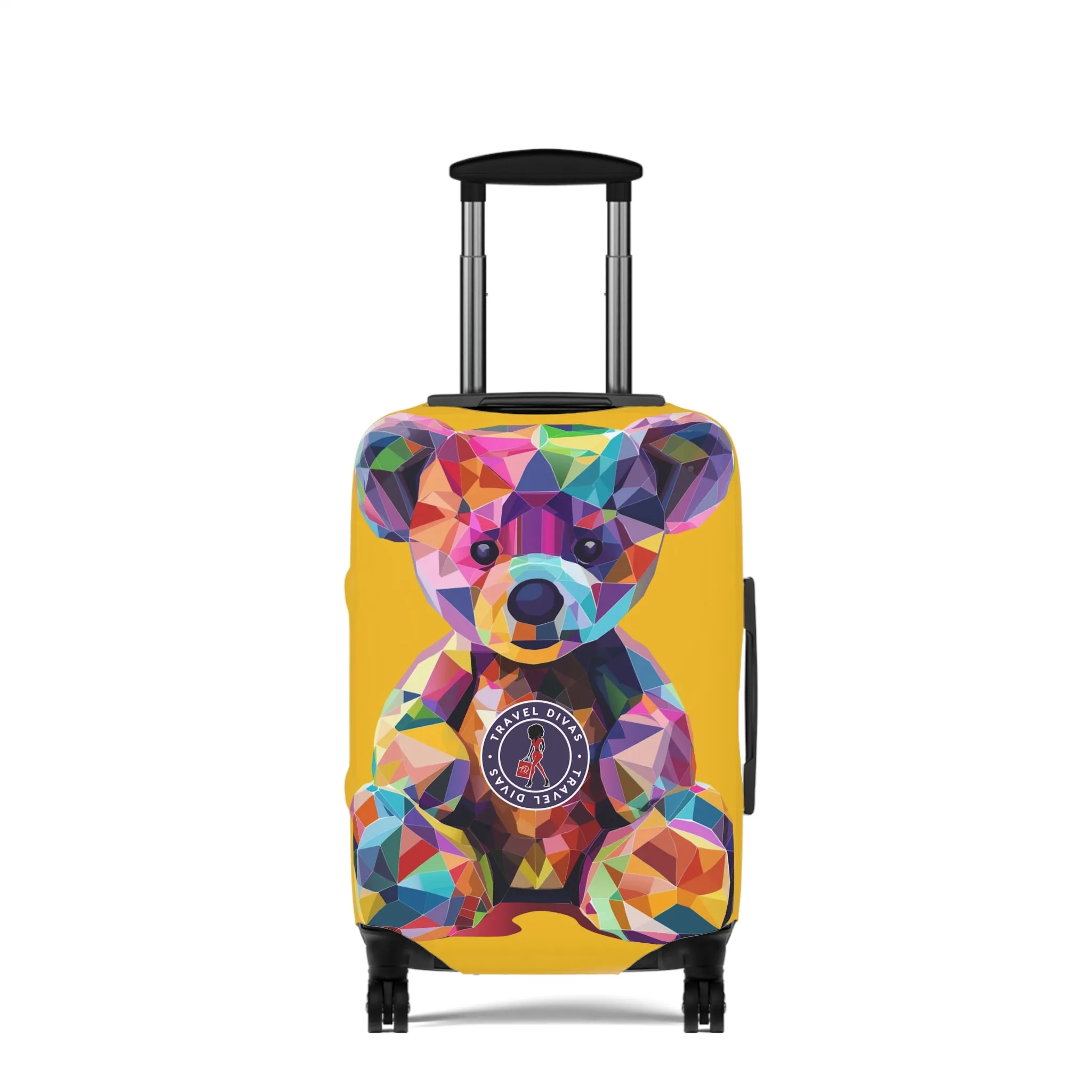 Diva Bear Yellow Luggage Cover