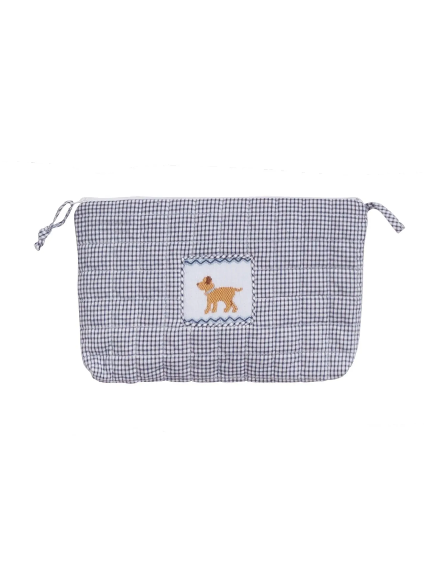 Dog Smocked Quilted Luggage