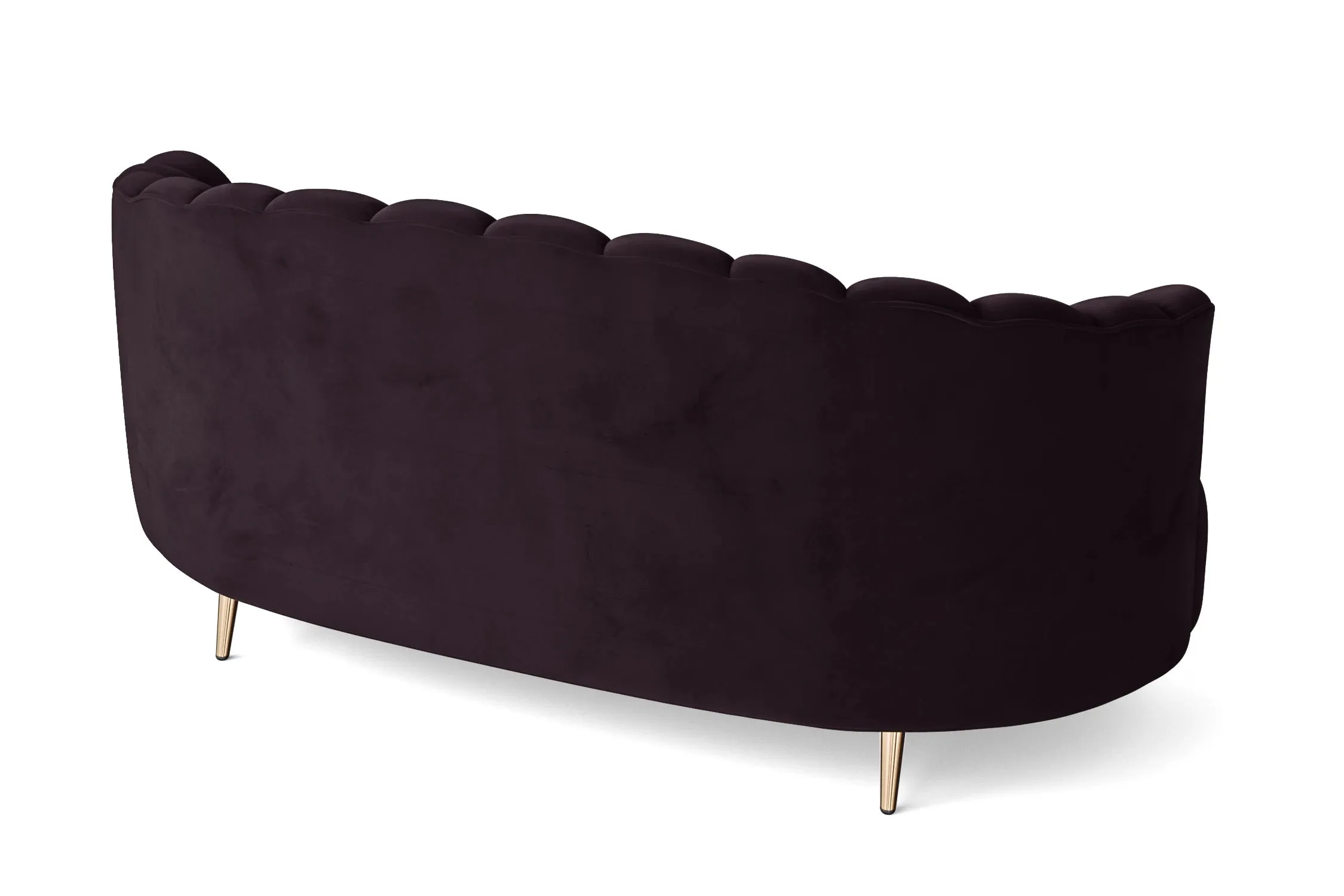 Elena 3 Seater Sofa Purple Velvet