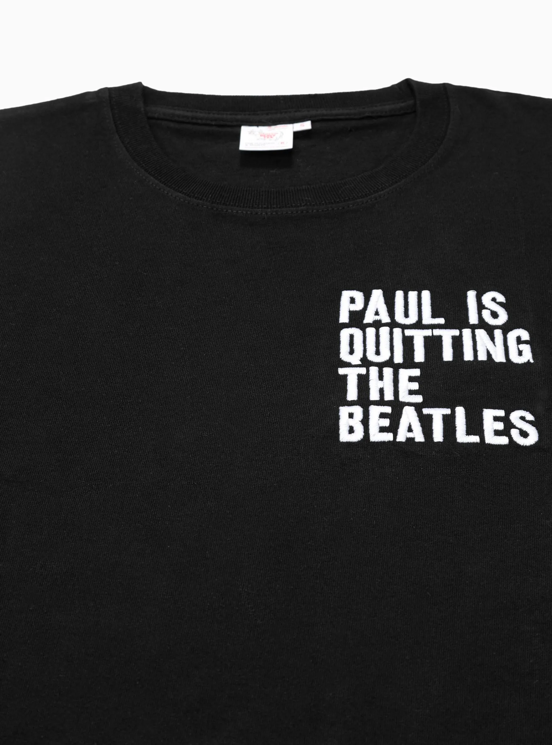 Embroidered Paul T-shirt Black