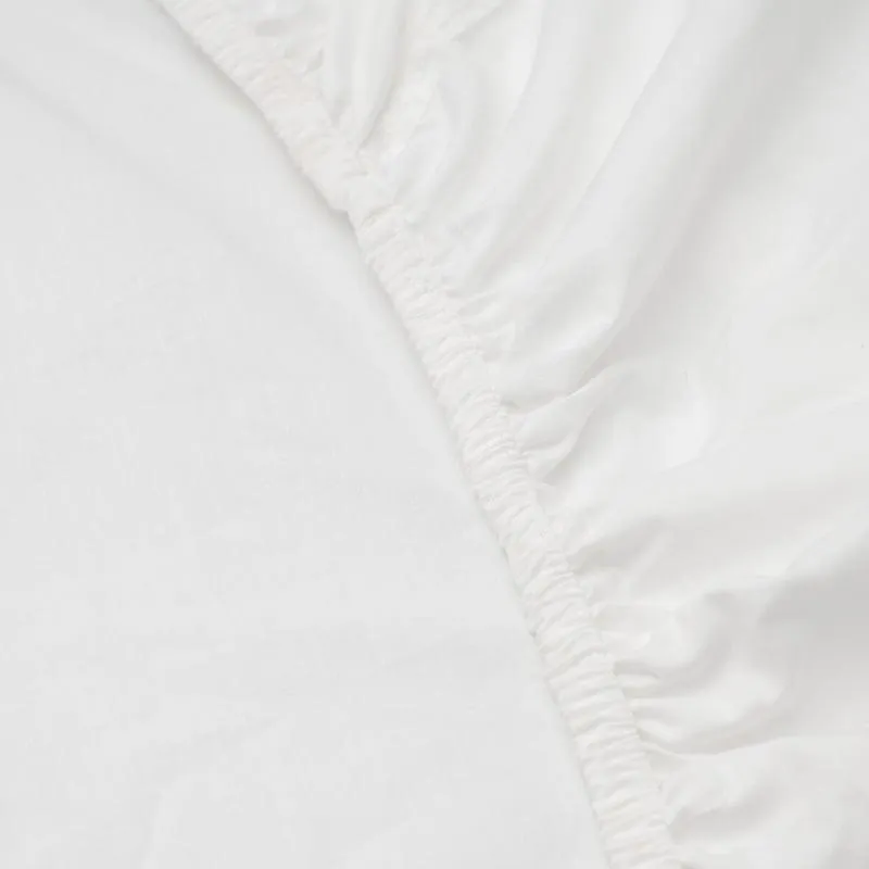 Exclusive Collection 1000 Thread Count Cotton Rich Fitted Sheet - white