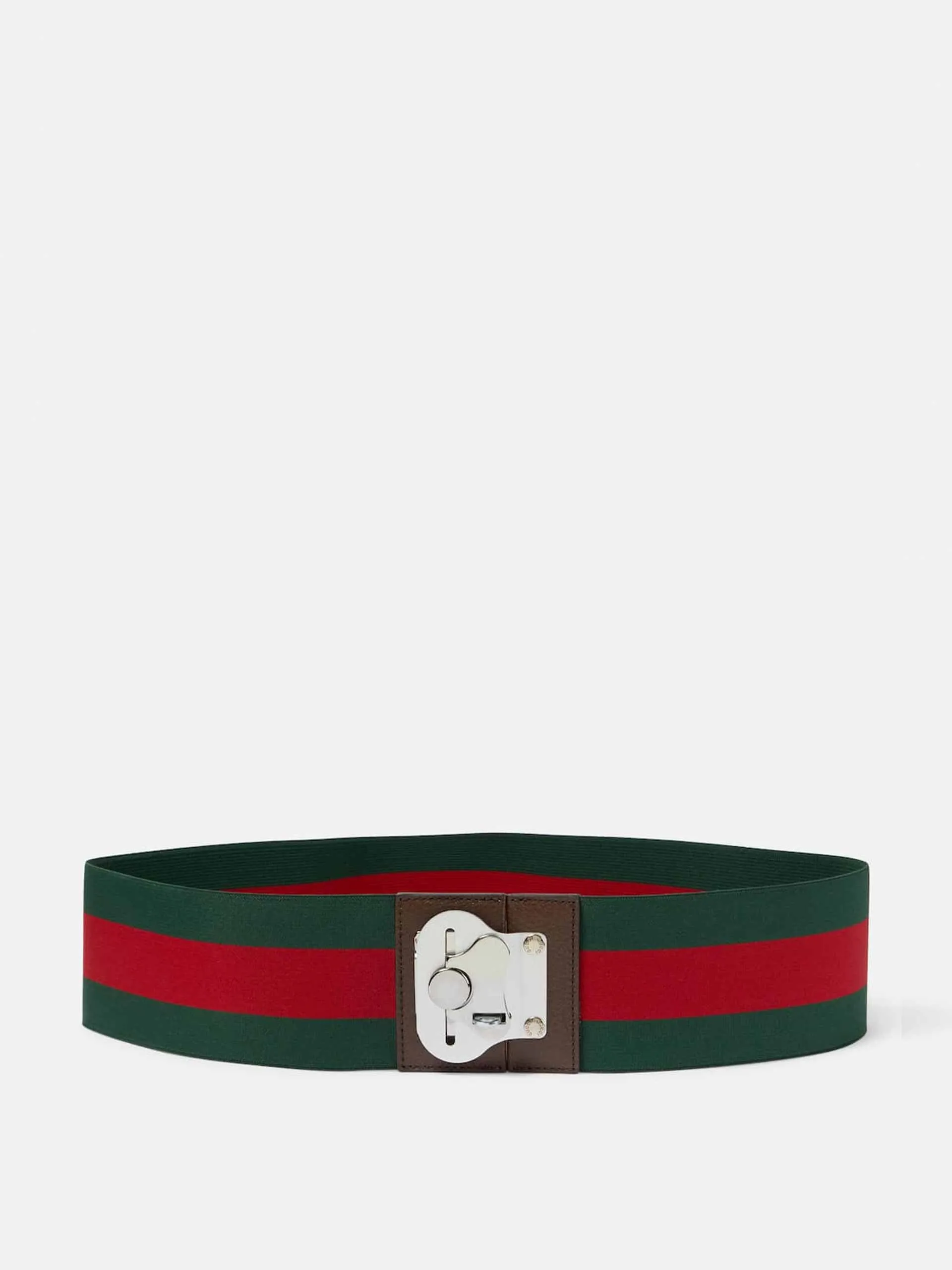 Green and red luggage strap