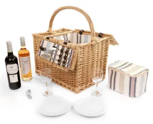 Greenfield Collection Arundel Willow Picnic Hamper for Two People