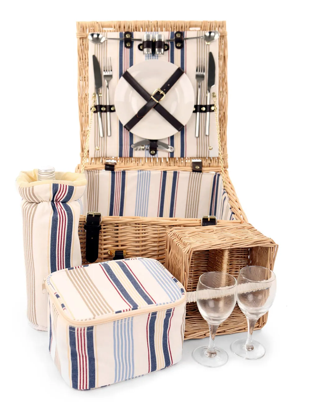 Greenfield Collection Chilworth Willow Picnic Hamper for Two People