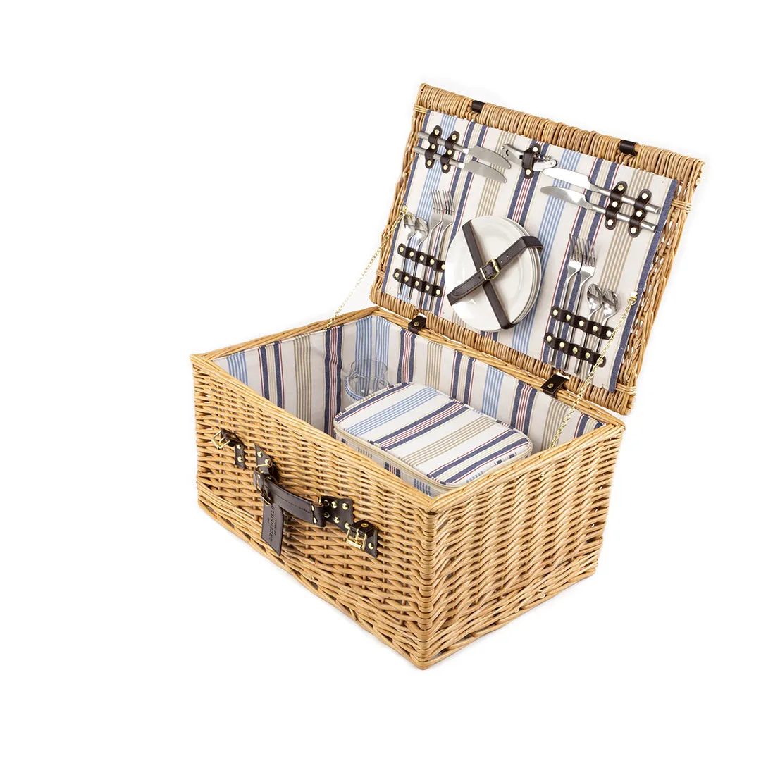 Greenfield Collection Ludlow Willow Picnic Hamper for Four People