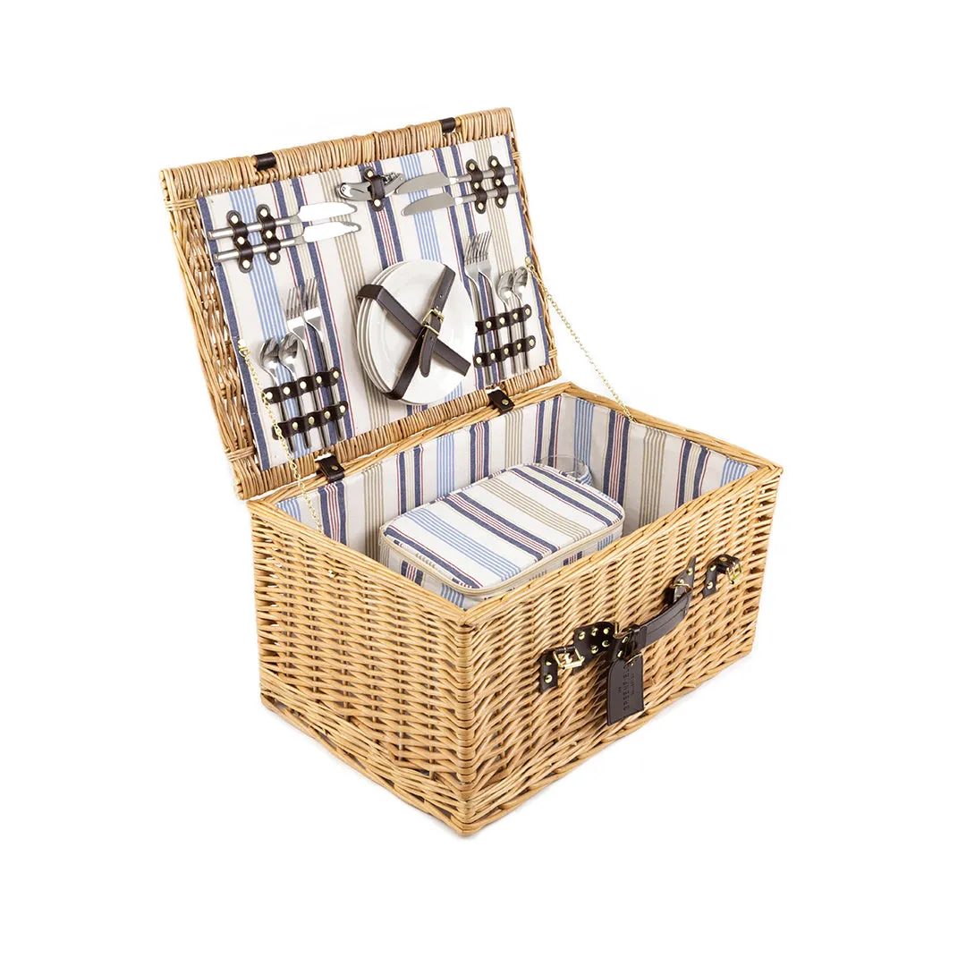 Greenfield Collection Ludlow Willow Picnic Hamper for Four People