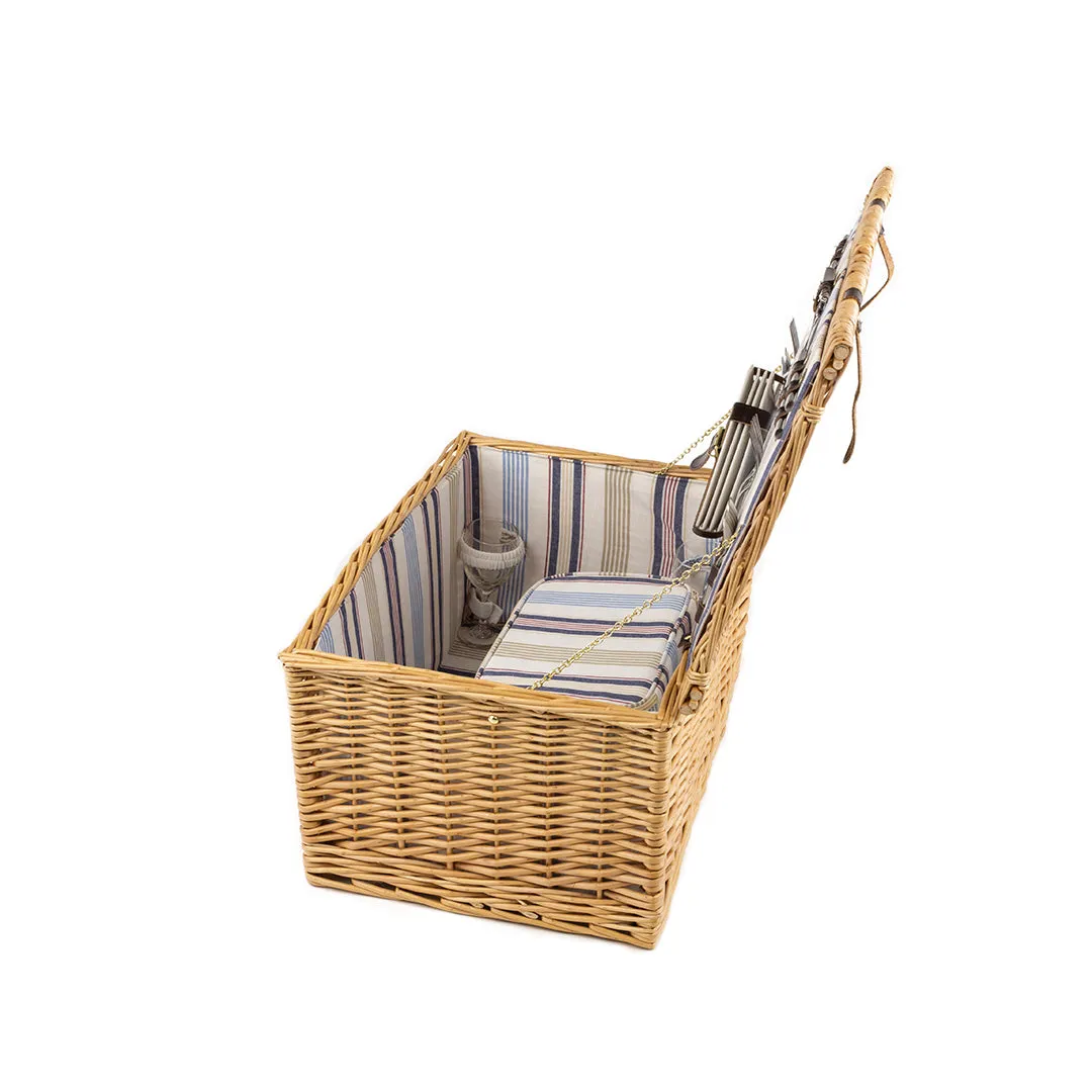 Greenfield Collection Ludlow Willow Picnic Hamper for Four People