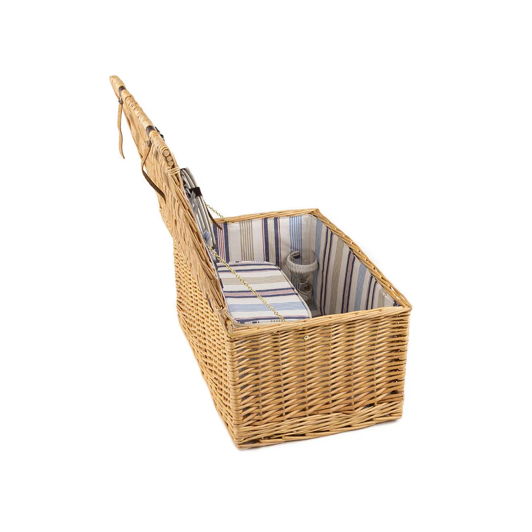 Greenfield Collection Ludlow Willow Picnic Hamper for Four People