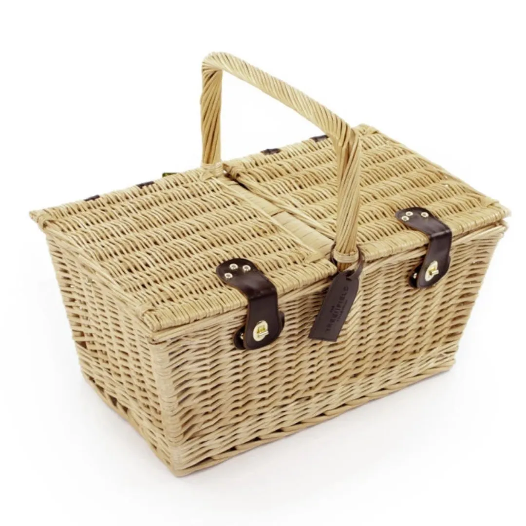 Greenfield Collection Park Lane Willow Picnic Hamper for Four People