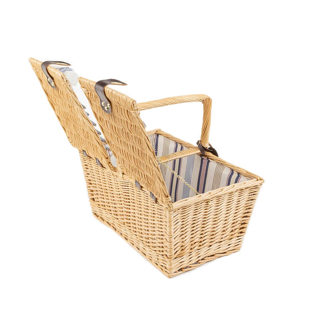 Greenfield Collection Park Lane Willow Picnic Hamper for Four People