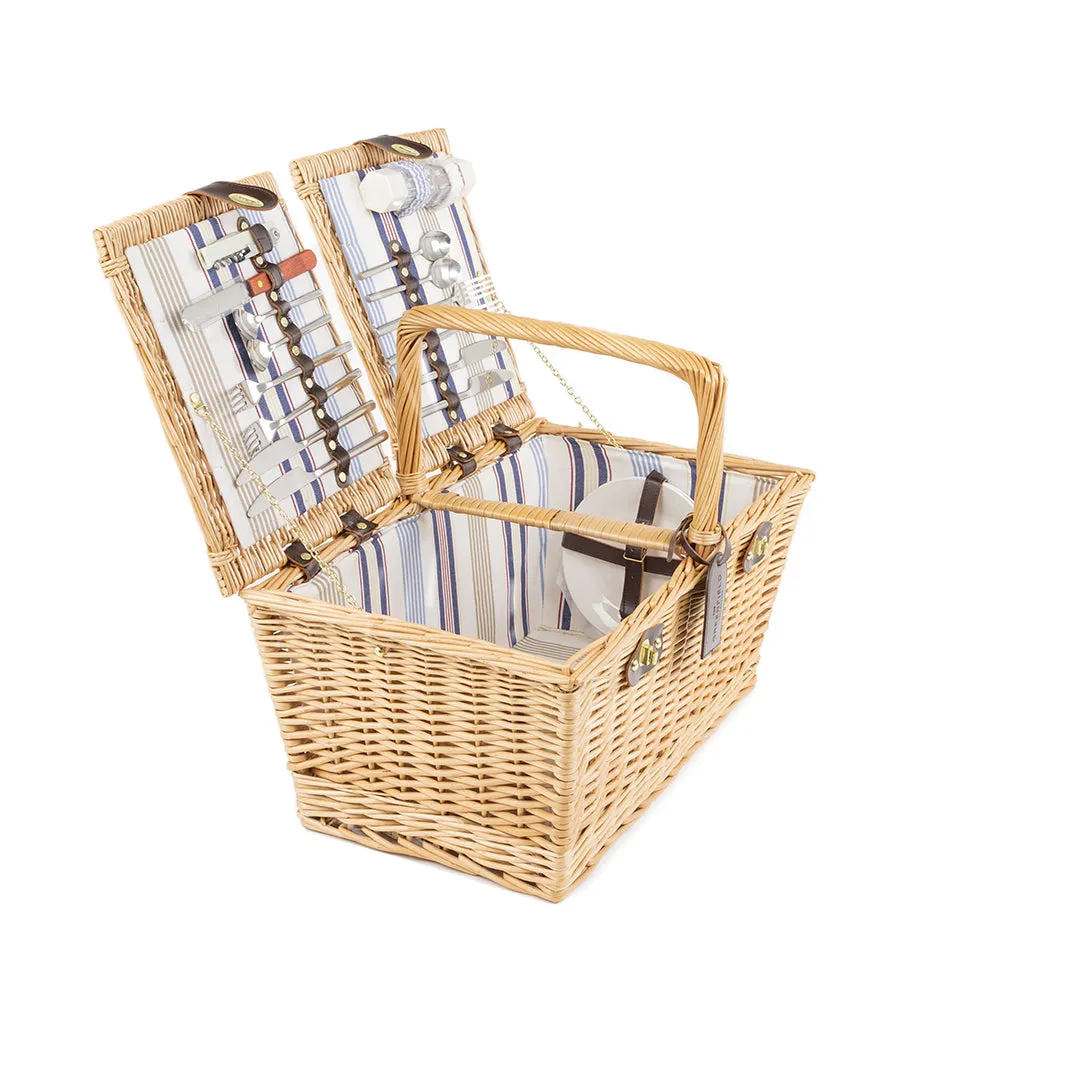 Greenfield Collection Park Lane Willow Picnic Hamper for Four People