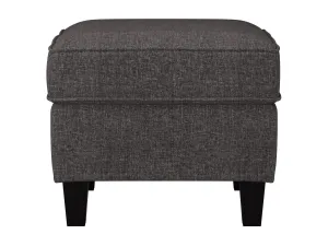 Grey Fabric Ottoman