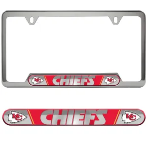 Kansas City Chiefs Embossed License Plate Frame, 6.25in x 12.25in