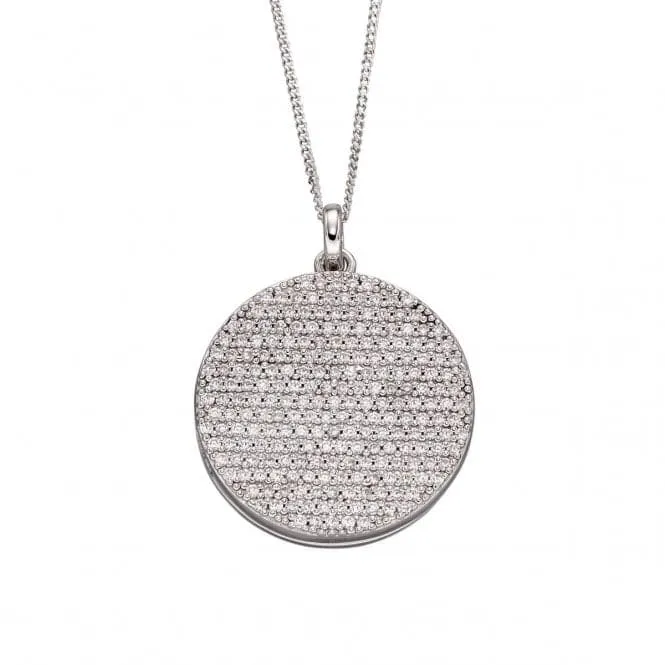 Locket Round Full Pave Pendant P4793C