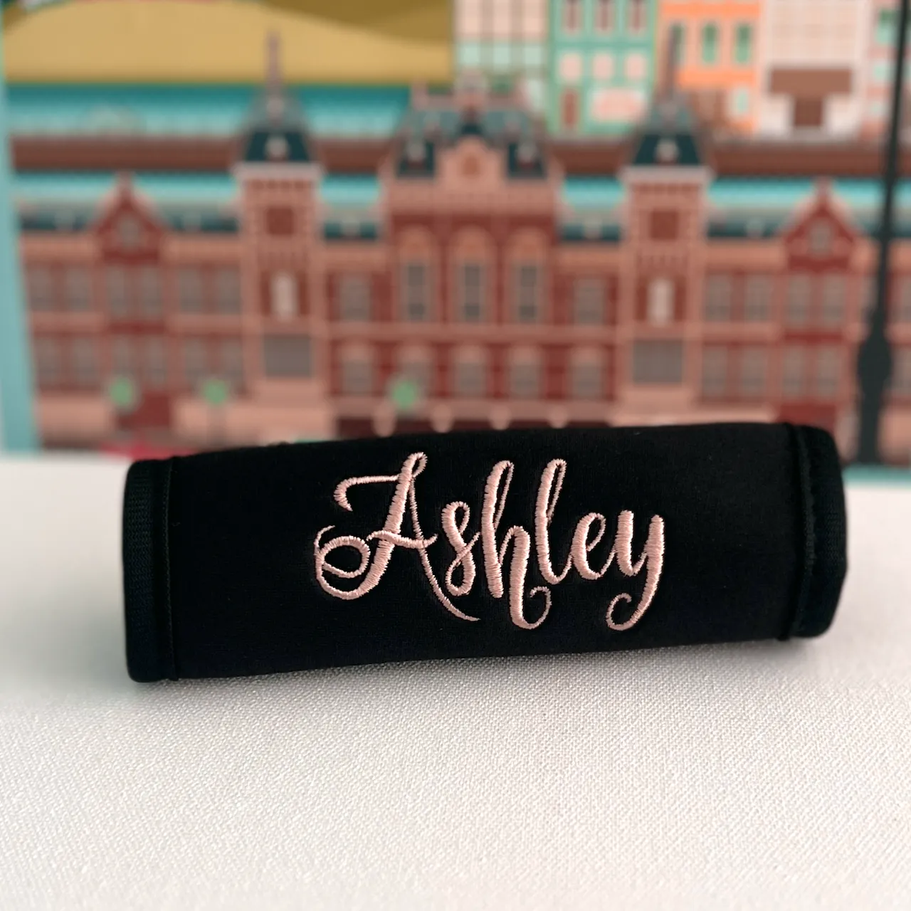 Luggage Handle Wrap Personalized and Embroidered, Name Suitcase Tag