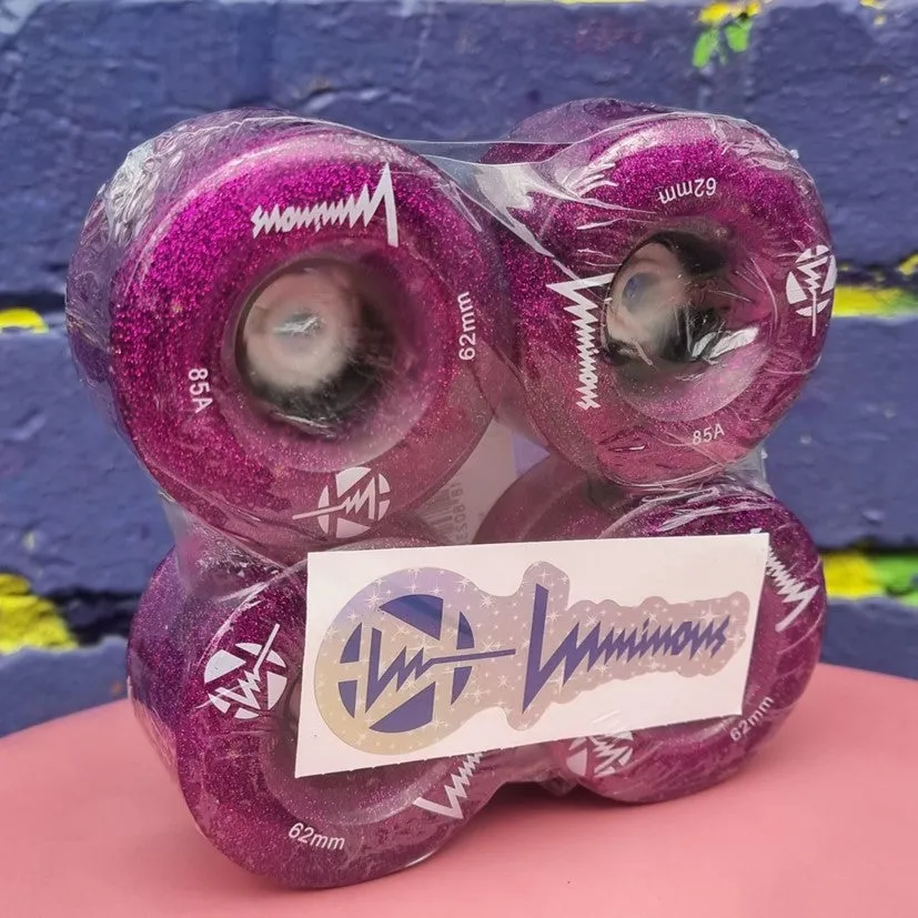 Luminous Light Up Quad Wheels Purple Haze 85A - 4 pack