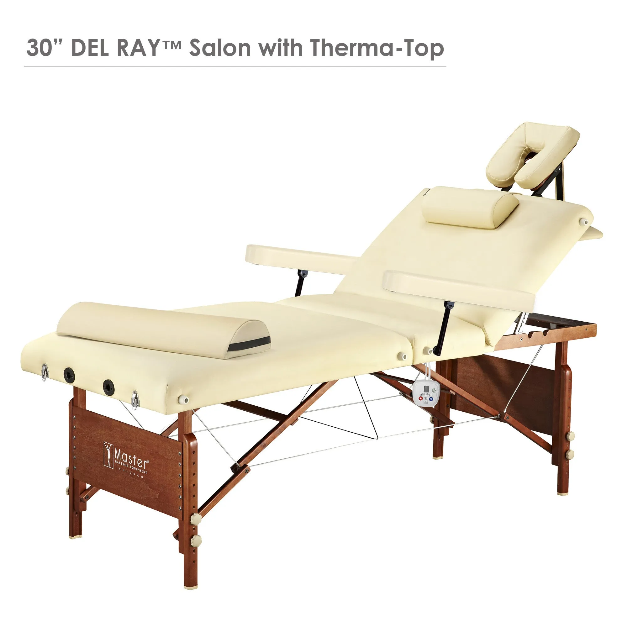 Master Massage 30" DEL RAY™ Portable Massage Table Package with 3" Thick Cushion of Foam for Ultimate Comfort! (Sand Color)