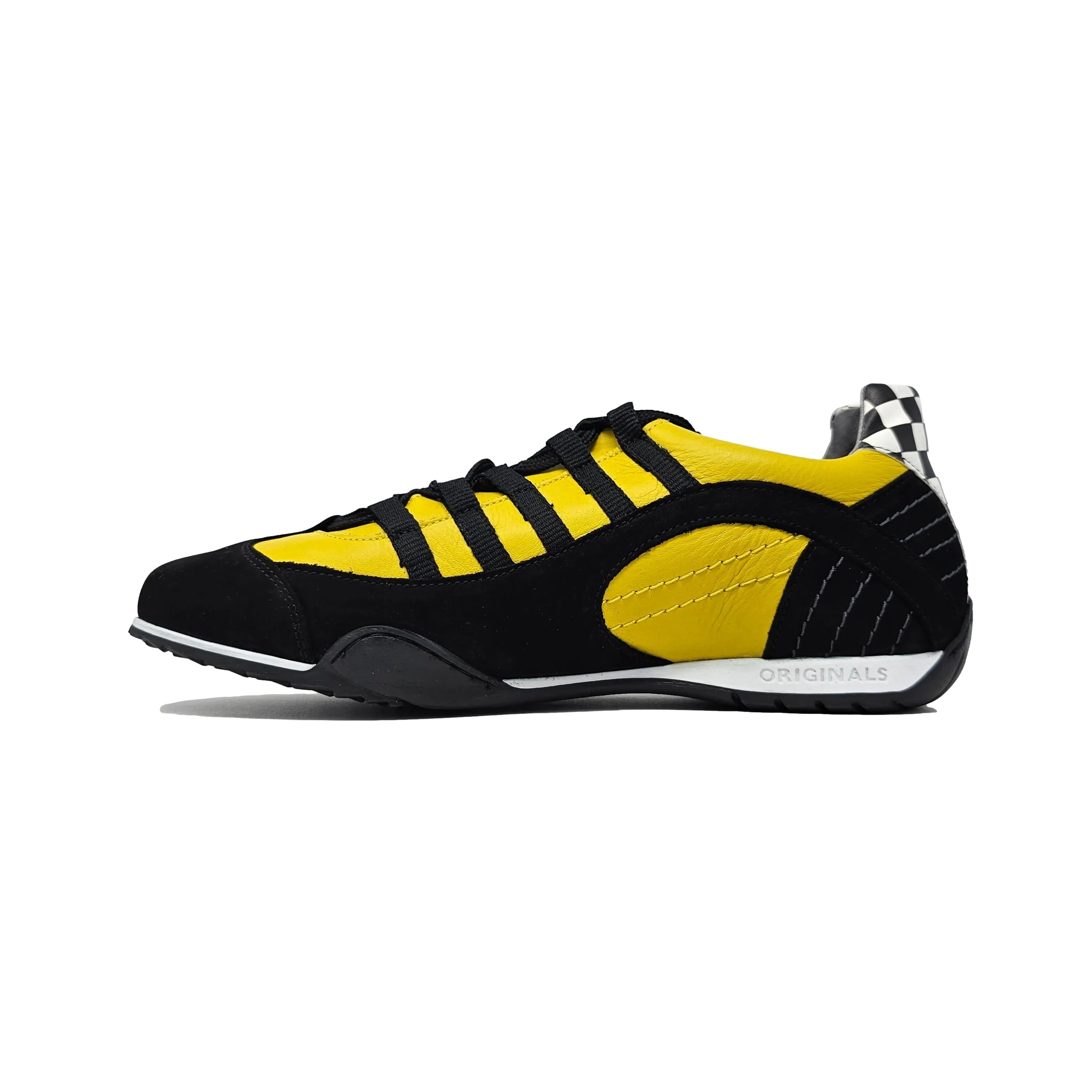 Men's Racing Sneaker in High-Octane Yellow (Bright Yellow and Black)