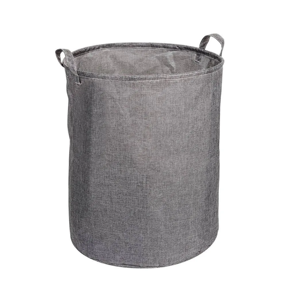 Messina 70L Linen Laundry Hamper Grey