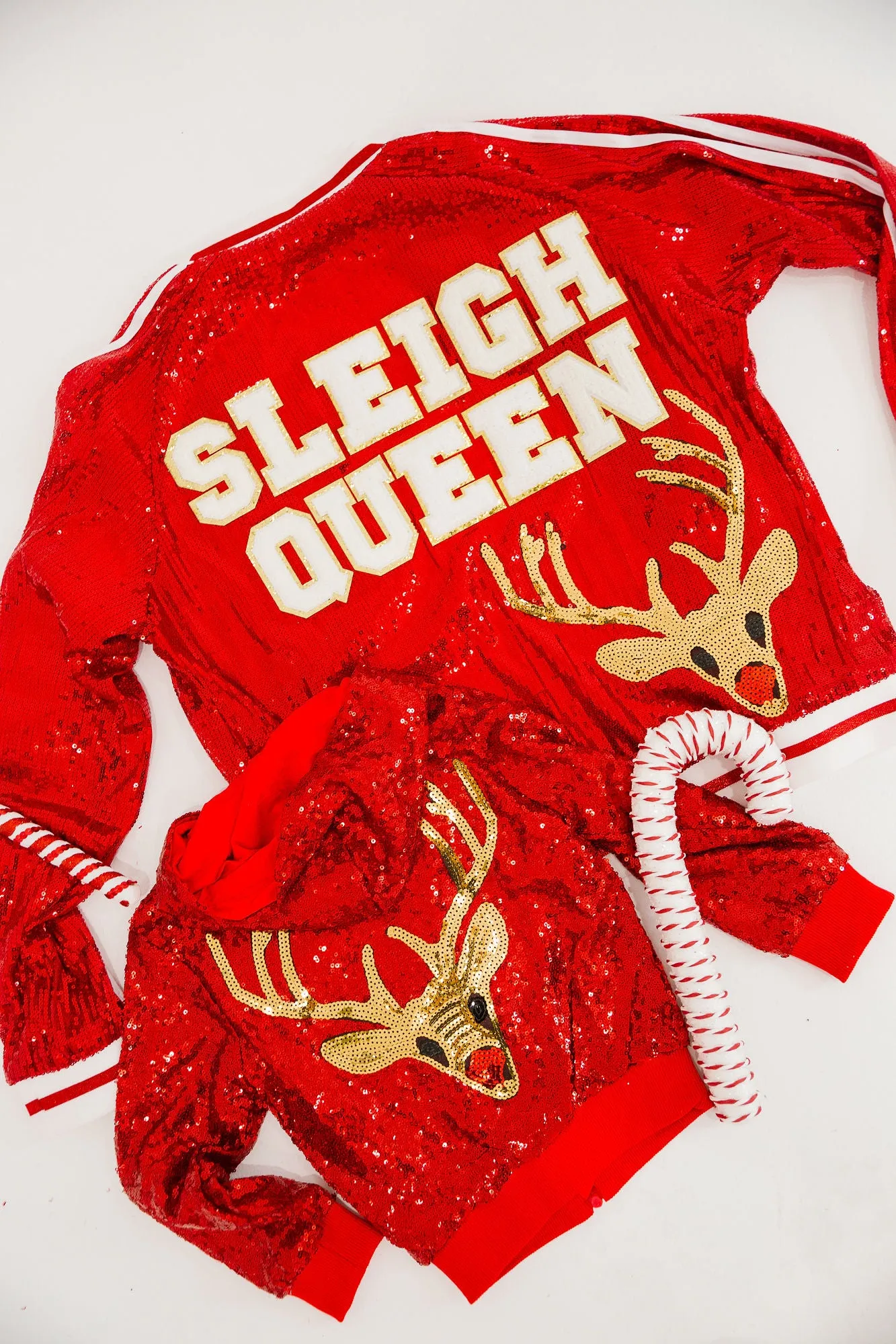 MINI KIDS RUDOLPH RED SEQUIN JACKET