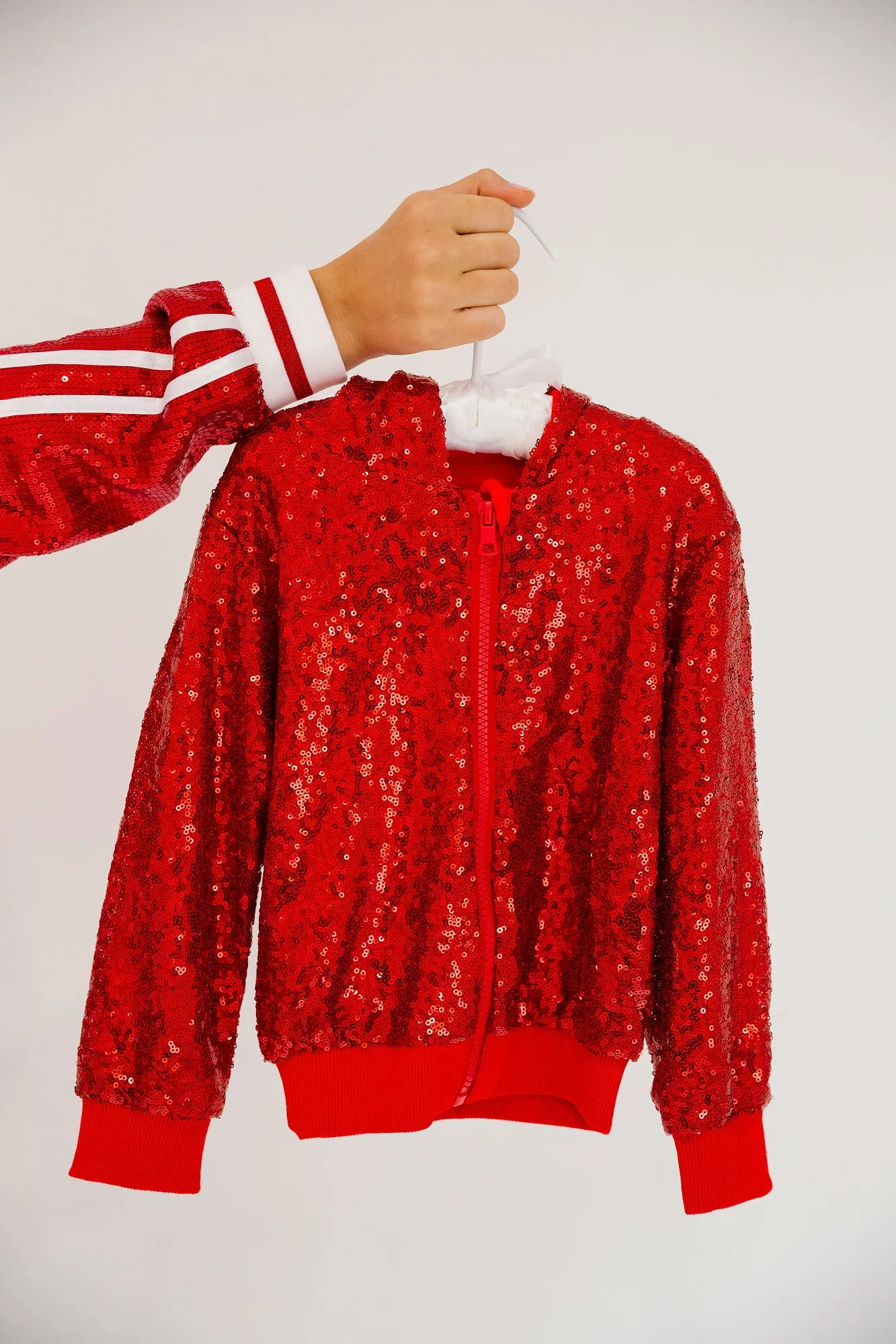 MINI KIDS RUDOLPH RED SEQUIN JACKET