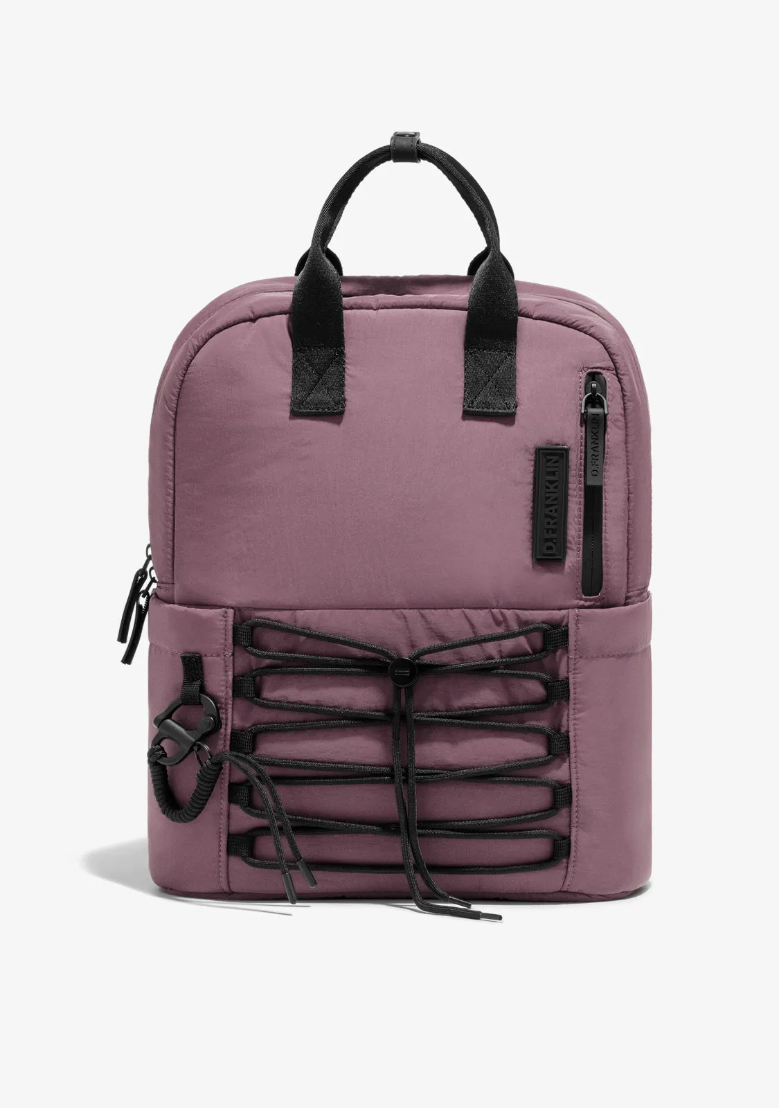 Multi-Pocket Nylon Backpack Pink   Custom Set Fuchsia